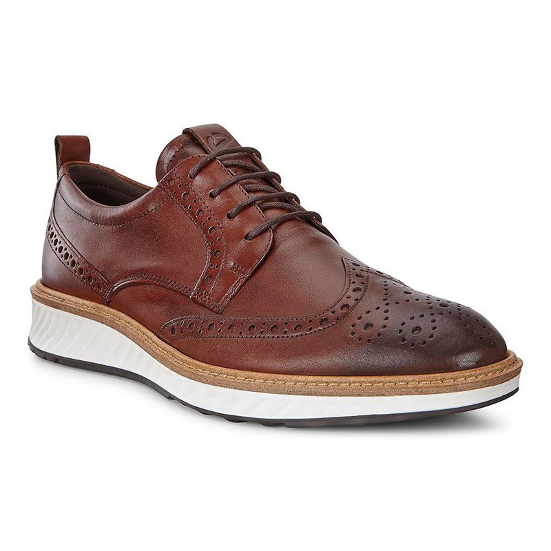 Zapatos Con Cordones Ecco St.1 Hybrid Para Hombre,Marrones,862975-ZDJ